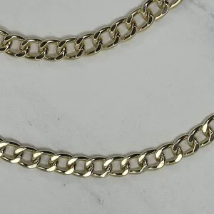 Chunky Draped Gold Tone Chain Link Belt Adjustable Y2K One Size OS ✨ thumbnail 8