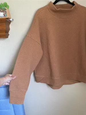Calia by Carrie Underwood Cloud Mock Neck Pullover Size 1X Golden Taffy Extended thumbnail 9