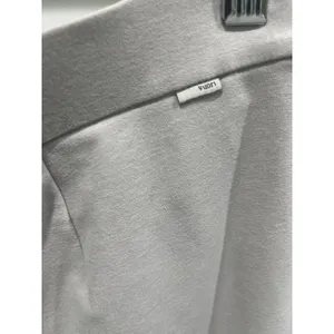 Vuori Elevation Ecru Heather Wide Leg Trouser Sz L thumbnail 6