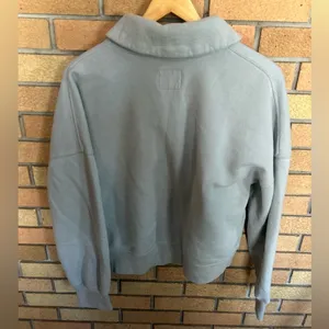 Abercrombie & Fitch Soft Light Blue Crossover Button Up Sweater Size Large thumbnail 3