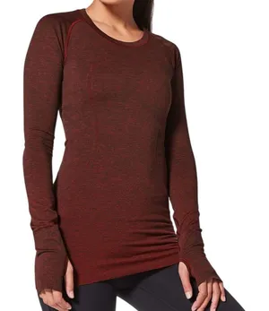 Lululemon Swiftly Tech Long Sleeve Crew *Lulu Red / Black thumbnail 1