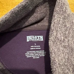 Duluth women’s purple fleece sweater thumbnail 3