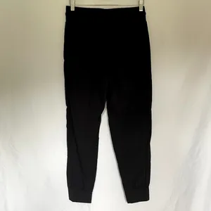 Crz yoga black sweatpants elastic waist pockets women's size 12 casual athletic‎ thumbnail 4