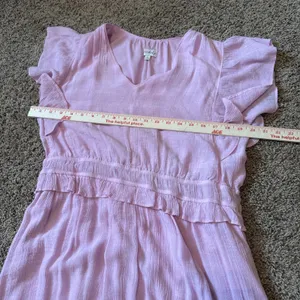 Wonderly Women's Pink Tiered Midi Dress Size Large thumbnail 5