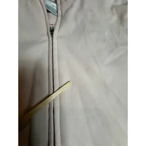 Nike Women's Full Zip Crop‎ Jacket Blush Pink Mock Neck Pullover Size Medium thumbnail 6