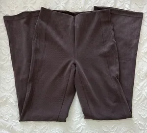 lululemon athletica Ribbed Wide Leg Pants in Dark Brown thumbnail 1