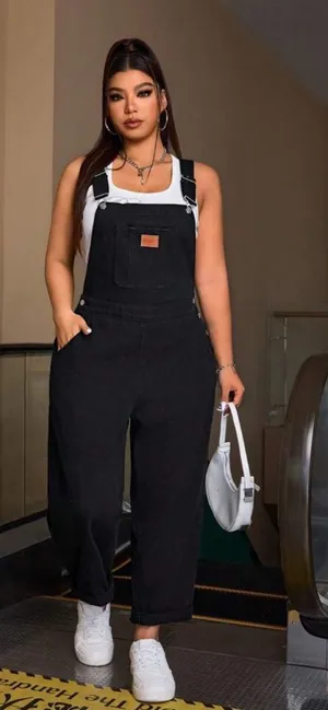 Shein Overalls Black Size 1X thumbnail 1