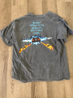 Back to the Future Graphic Tee Gray Size M thumbnail 2
