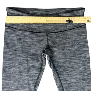 Lululemon Black Gray Circles Wunder Under Coco Pique Low Rise Leggings size 6 thumbnail 5