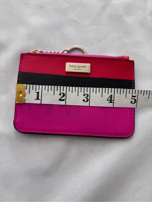 Kate Spade New York Multicolor Stripe Saffiano Leather Card Holder Wallet Pouch thumbnail 8