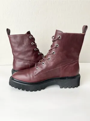 Madewell the Rayna lace up leather boots 10.5 thumbnail 8