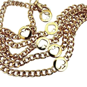 Gold tone spade hip belt thumbnail 4