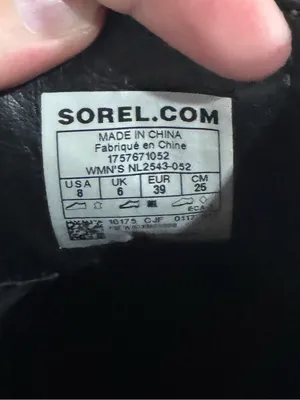 Women’s Sorel Waterproof Gray Chunky Suede Chelsea Ankle Booties Size 8 thumbnail 7