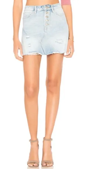 NWT Free People We the Free by Free People Denim A-Line Skirt‎ Sz 29 $60 thumbnail 1