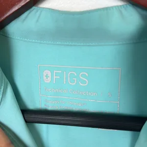 Figs Turquoise Cap Sleeve Blouse s thumbnail 2