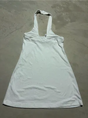 Fabletics White Halter swim coverup terry cloth dress large thumbnail 7