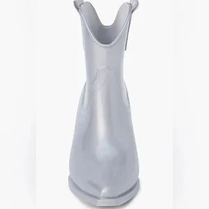 Beach by Matisse Metallic Silver Oakley Western Rain Boot Water Resistant 9 NIB thumbnail 2