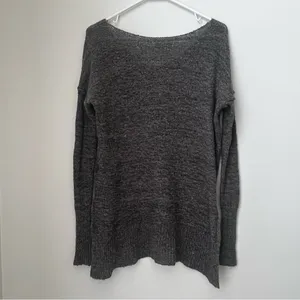 Abercrombie & Fitch Gray Knit Wool Blend V Neck Thin Sweater Size XS/S thumbnail 5