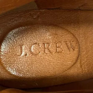 J. Crew Women's Leather Ankle Boots‎ Brown Buckle Block Heel Side Zip Size 7.5 thumbnail 3