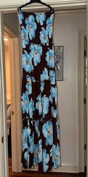 Floral Maxi dress Blue Size XS thumbnail 1