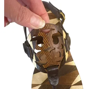 Tory Burch Miller‎ Block Heel Sandals Geometric Print 7.5 thumbnail 11