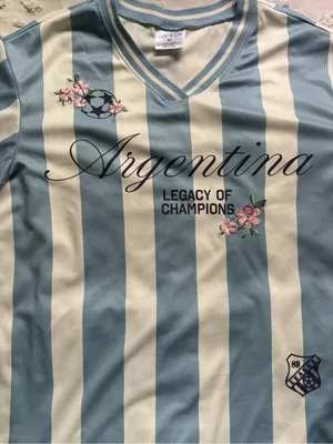 Argentina jersey embroidered - Light Blue & White thumbnail 2