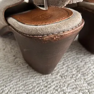 Frye Courtney Ash Suede Peeptoe Sling Booties ⭐️ thumbnail 6