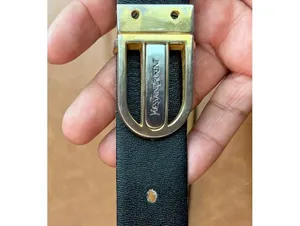 Vintage Yves Saint Laurent two tone buckle reversible belt thumbnail 2