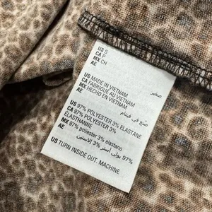 Bar III Animal Print Turtleneck Top Brown Women’s Small thumbnail 3