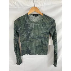 NWT La La Land Camo Waffle Knit Thermal S thumbnail 3