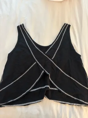 Black flowy tank thumbnail 2