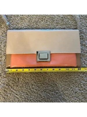 Aldo Tan Peach Color Block Crossbody Shoulder Bag thumbnail 10