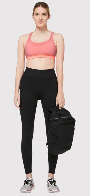Lululemon Womens Legggings Black In Movement Pull On Stretch Gym Yoga Size 2 thumbnail 1