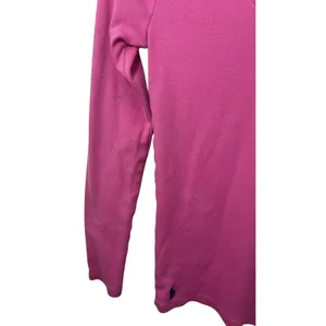 Ralph Lauren Sport V-Neck Top Pink Pony Medium Long Sleeve Old Money Women’s thumbnail 4
