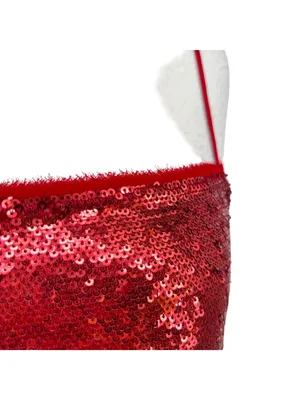 Free People Intimately Time To Shine Glam Red Sequin Mini Slip Dress Size Small thumbnail 3