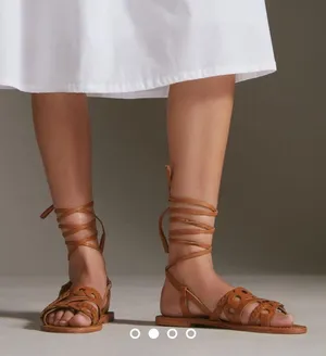 Pilcro Anthropologie NWOT Tie-Up Strappy Sandals Leather Size 7 thumbnail 2