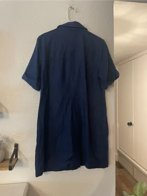 J. Crew Gamine Shirtdress Short-Sleeve Button-Front Dress Size 8 100% Linen thumbnail 3