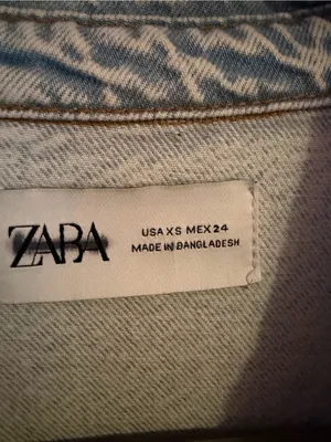 Zara | Long Sleeve Denim Maxi Dress, XS thumbnail 6