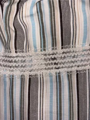 Speechless Striped Spaghetti Strap Dress - Blue, White & Tan thumbnail 3