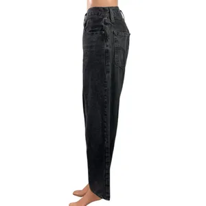 Levi's Baggy Dad Women's Black High Waisted Wide Leg Ankle Denim Jeans Pants 28 thumbnail 2