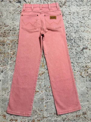 Wrangler Heritage high-rise straight-leg crop jeans dusty pink size 26 thumbnail 11