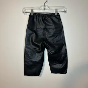 ALLSAINTS Cora Cycling Shorts Leather Raw Hem Sz 0‎ thumbnail 2