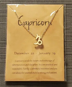 CAPRICORN Constellation Pendant Necklace thumbnail 1