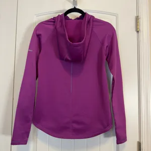 Columbia Womens Omni-Wick Fleece Hoodie Purple Cowl Neck Thumbholes Pullover XS thumbnail 3