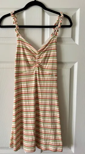 Altar'd State Striped Ribbed Mini Dress thumbnail 1