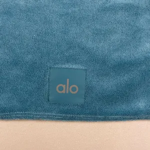 Alo NWT Terry Beachside Short Sleeve Crop Top Blue Splash Size L thumbnail 6