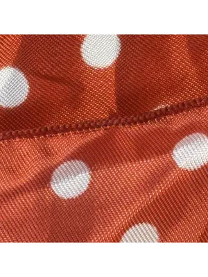 Vintage Retro Polka Dot Red and White Square Scarf thumbnail 3