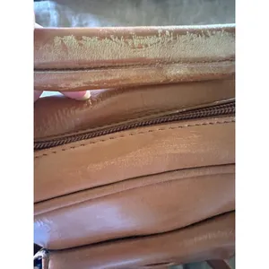 Frye Carmel Brown Genuine Leather Boho Satchel Small Anti Theft Crossbody Bag thumbnail 12