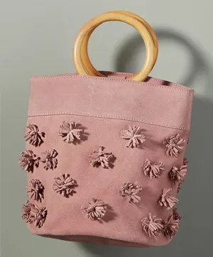 Anthropologie Alana Pommed Bucket Bag thumbnail 1