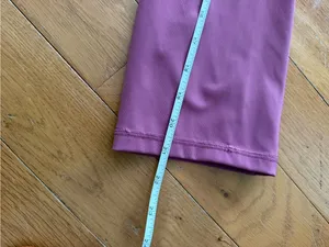 Lululemon Ready To Race Moss Rose Pink 21” Crop Leggings Size 12 thumbnail 14